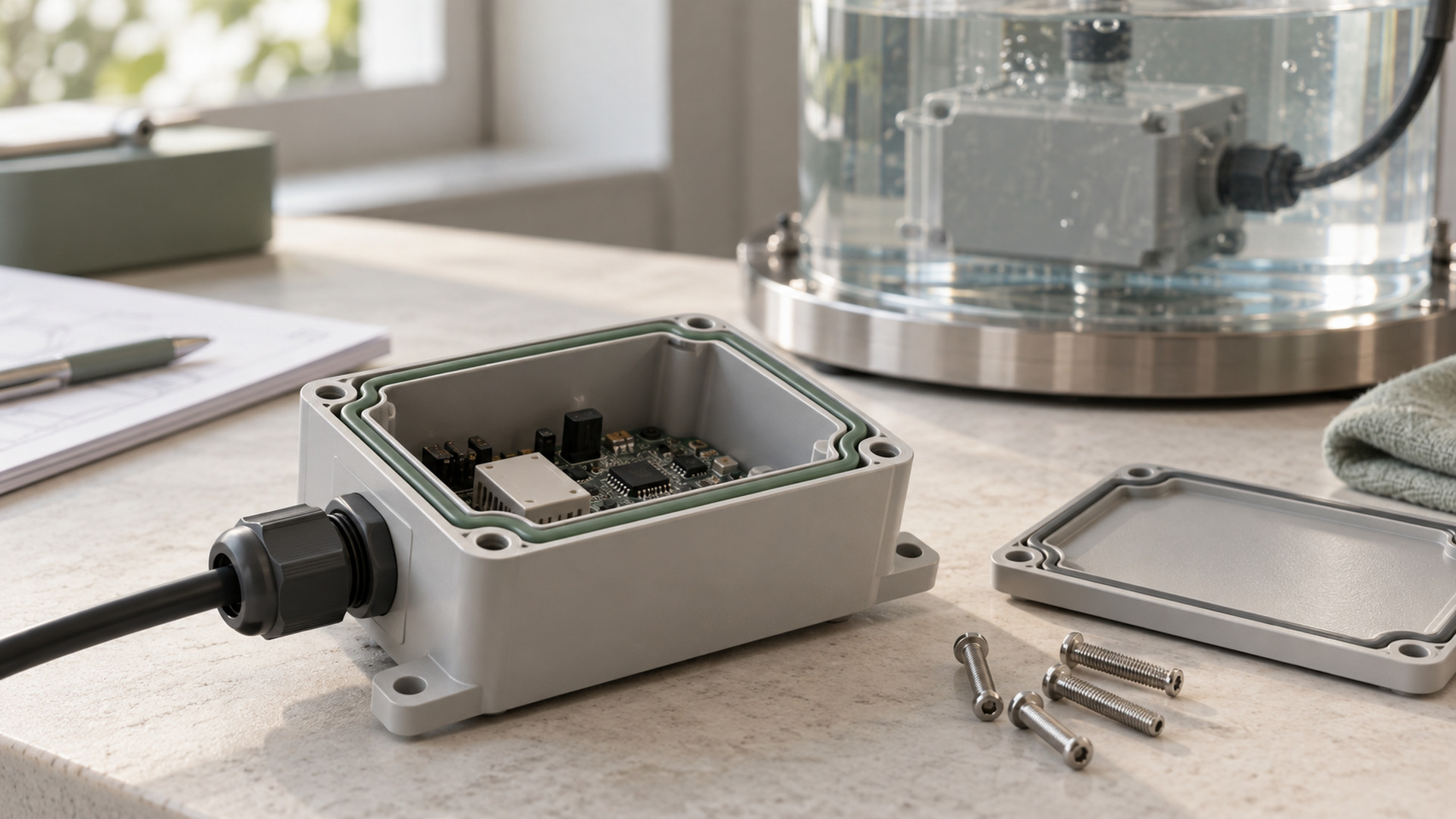 Can a silicone gasket alone prove a device meets IP67 or IP68?