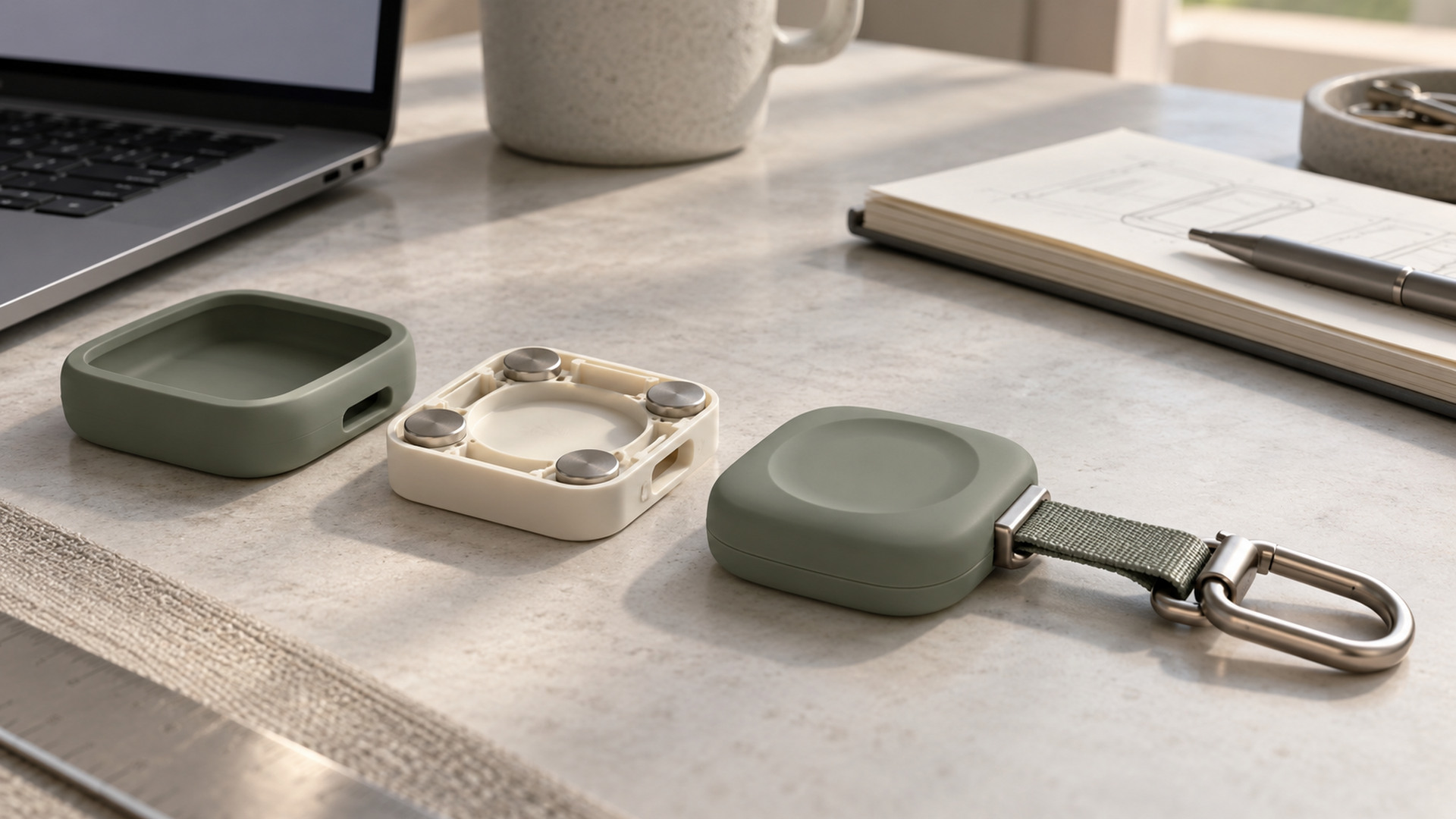 How can silicone assemblies securely retain magnets and hardware?
