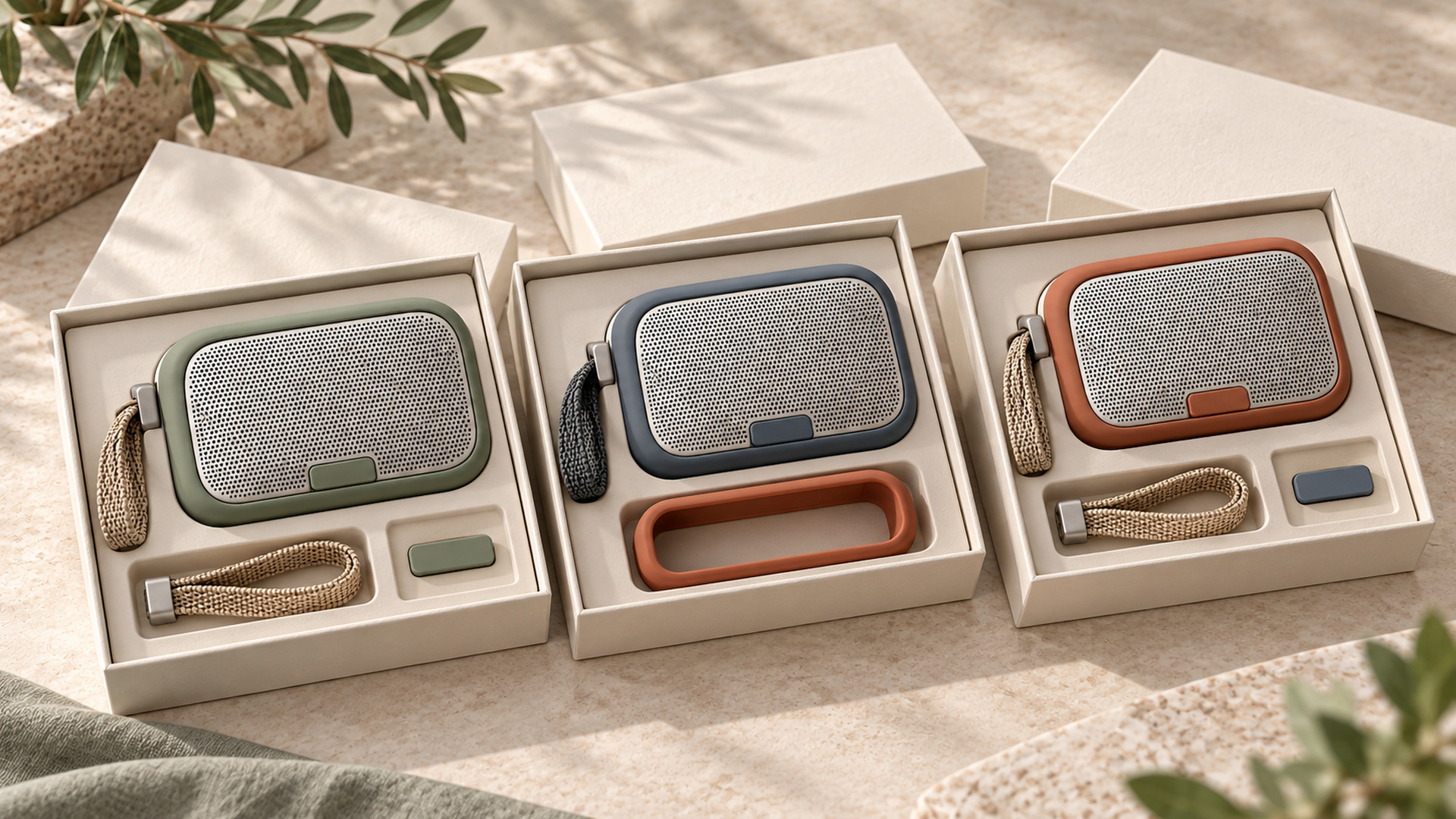One reusable product platform configured for multiple corporate gifting campaigns with different silicone modules and packaging