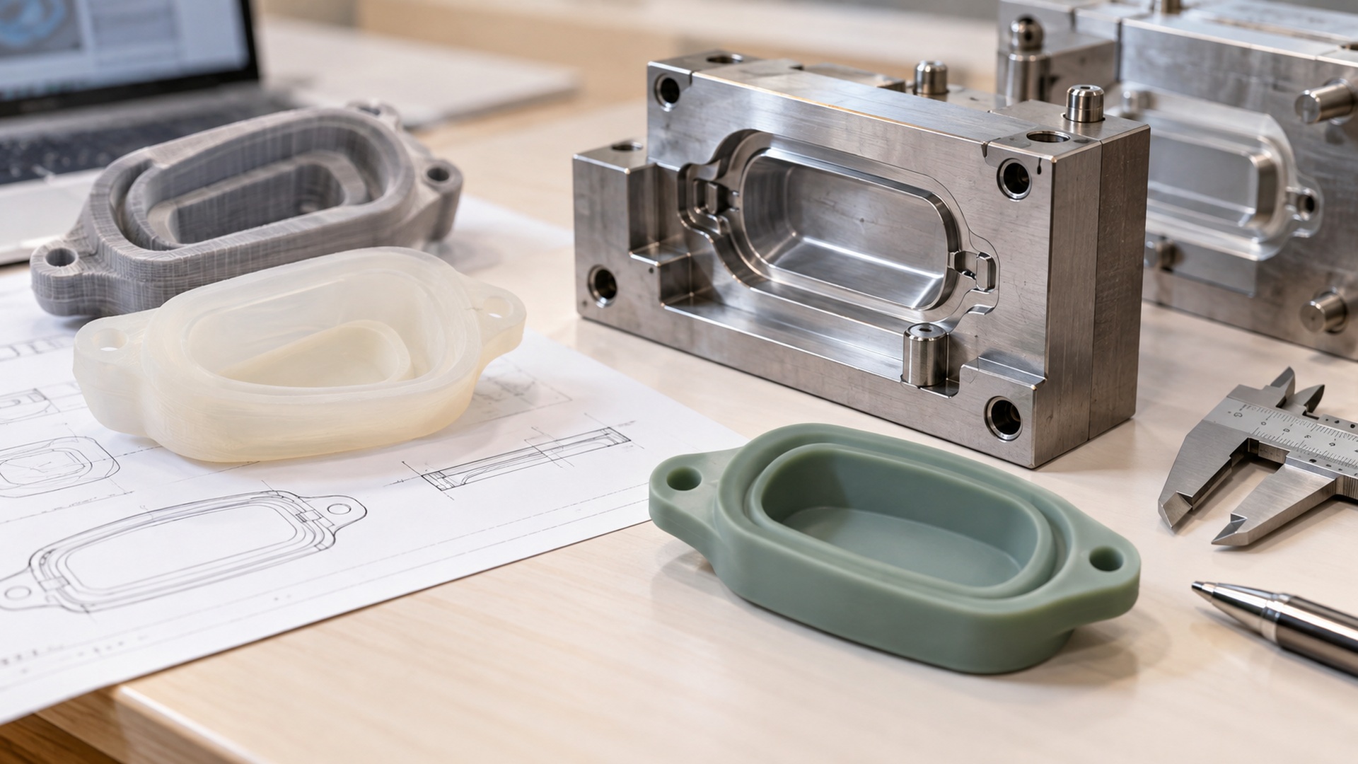 Old and new silicone sample sets compared during a change-control revalidation