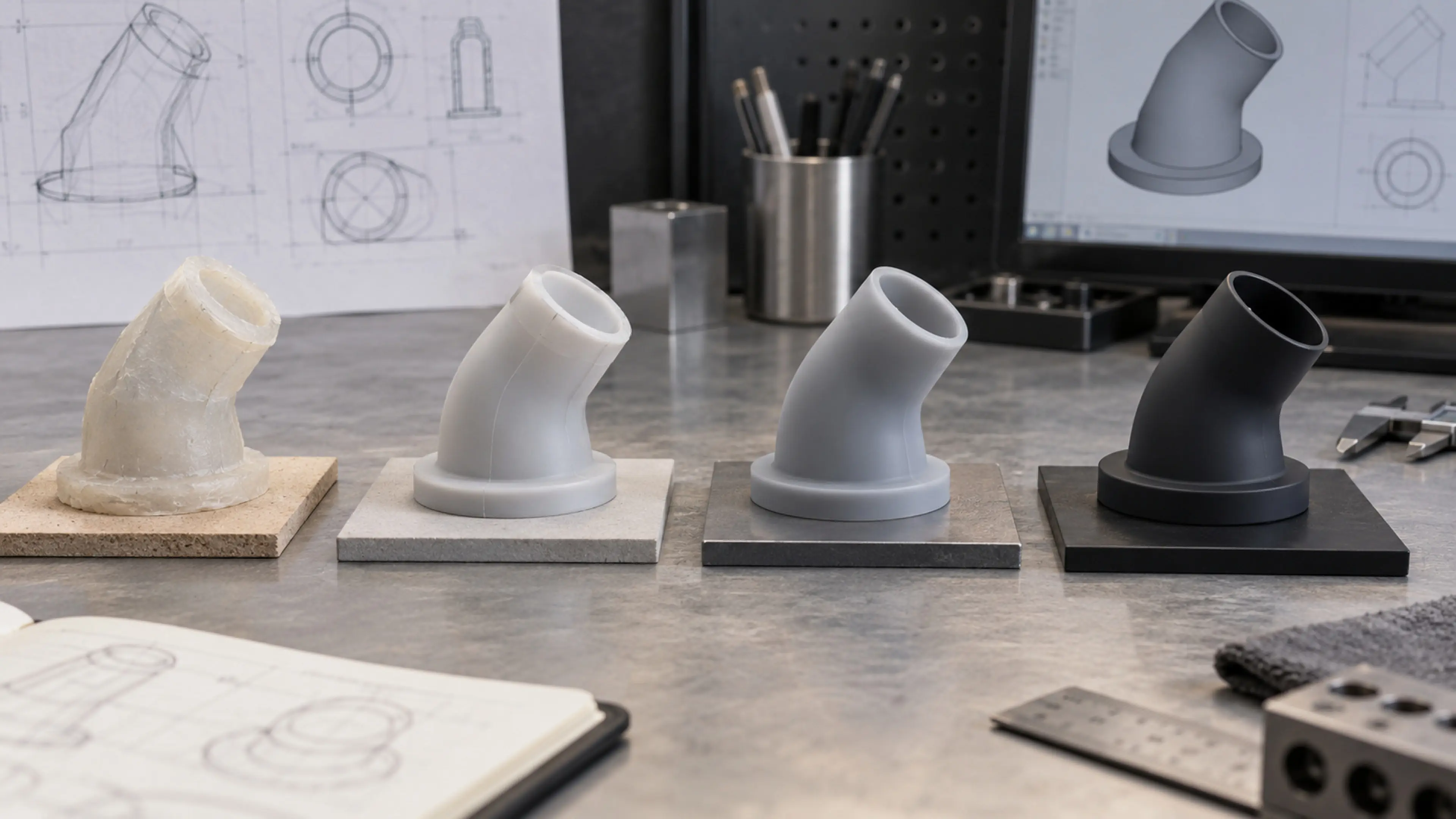 Silicone part shown beside separate material, mold, inspection and packaging cost elements