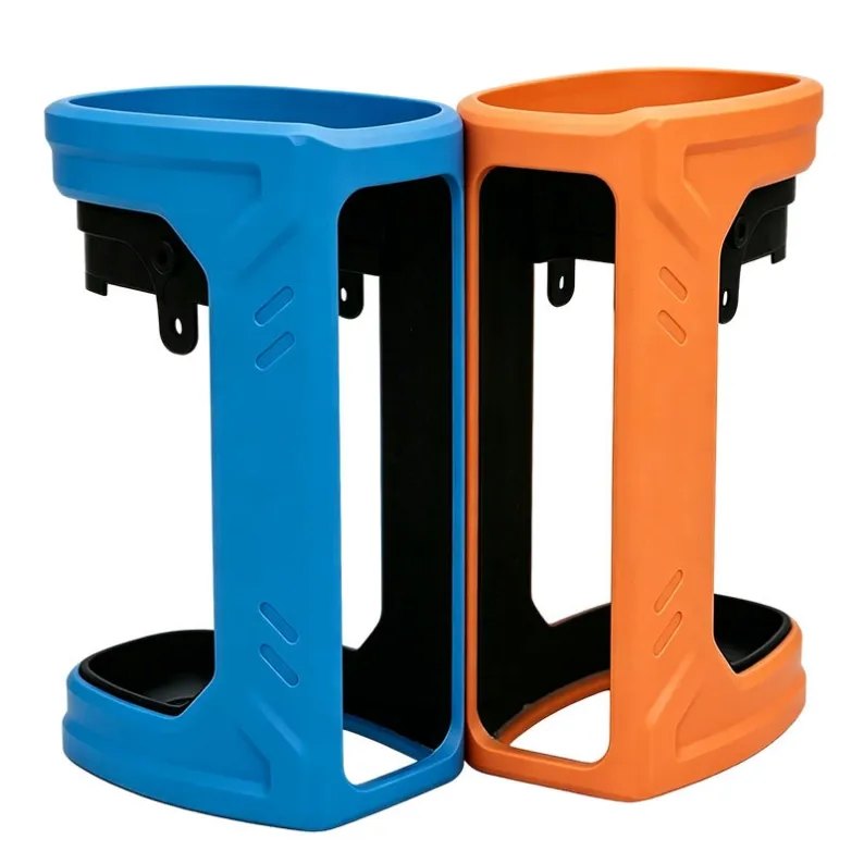 Functional overmolded silicone and plastic components
