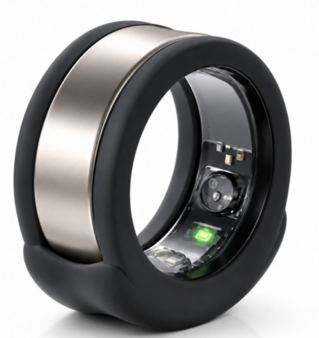 Silicone overmolded wearable device component